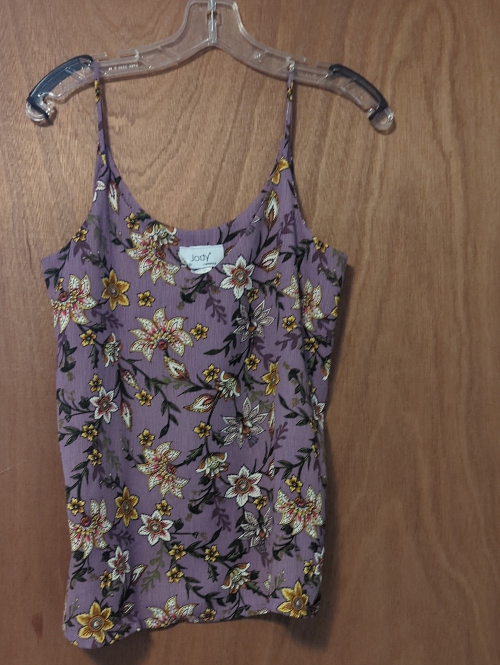 Jody California Floral Spaghetti-Strap Camisole